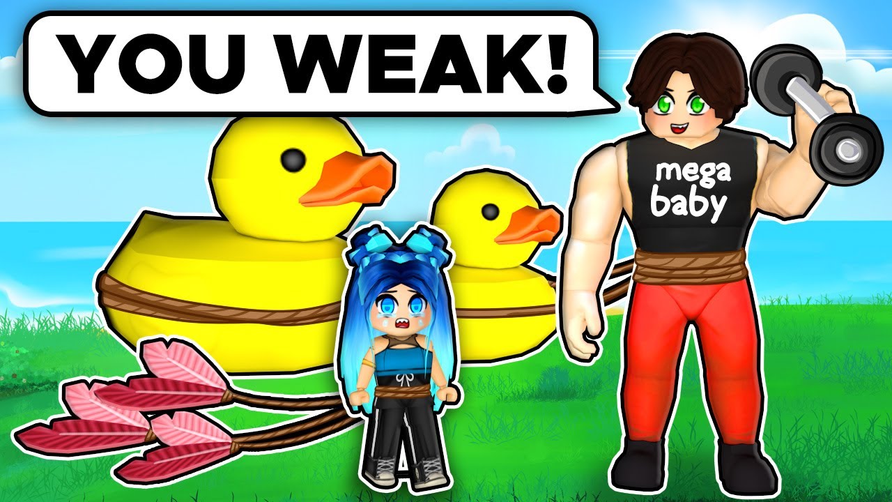 Becoming 100% BUFF BABY in Roblox!