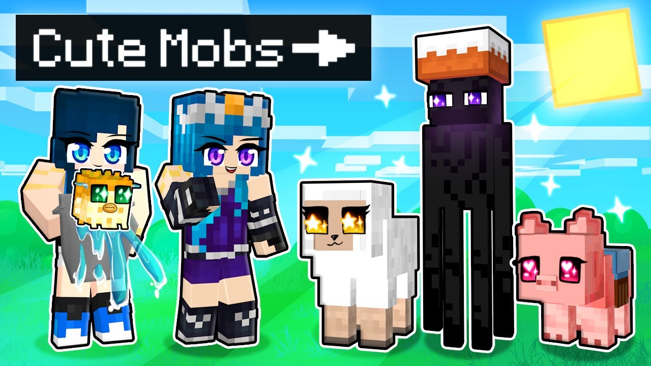 Playing as CUTE MOBS in Minecraft!