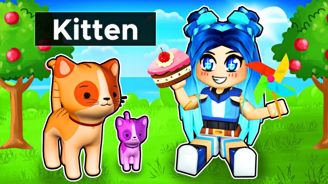 Playing as a BABY KITTEN in Roblox!