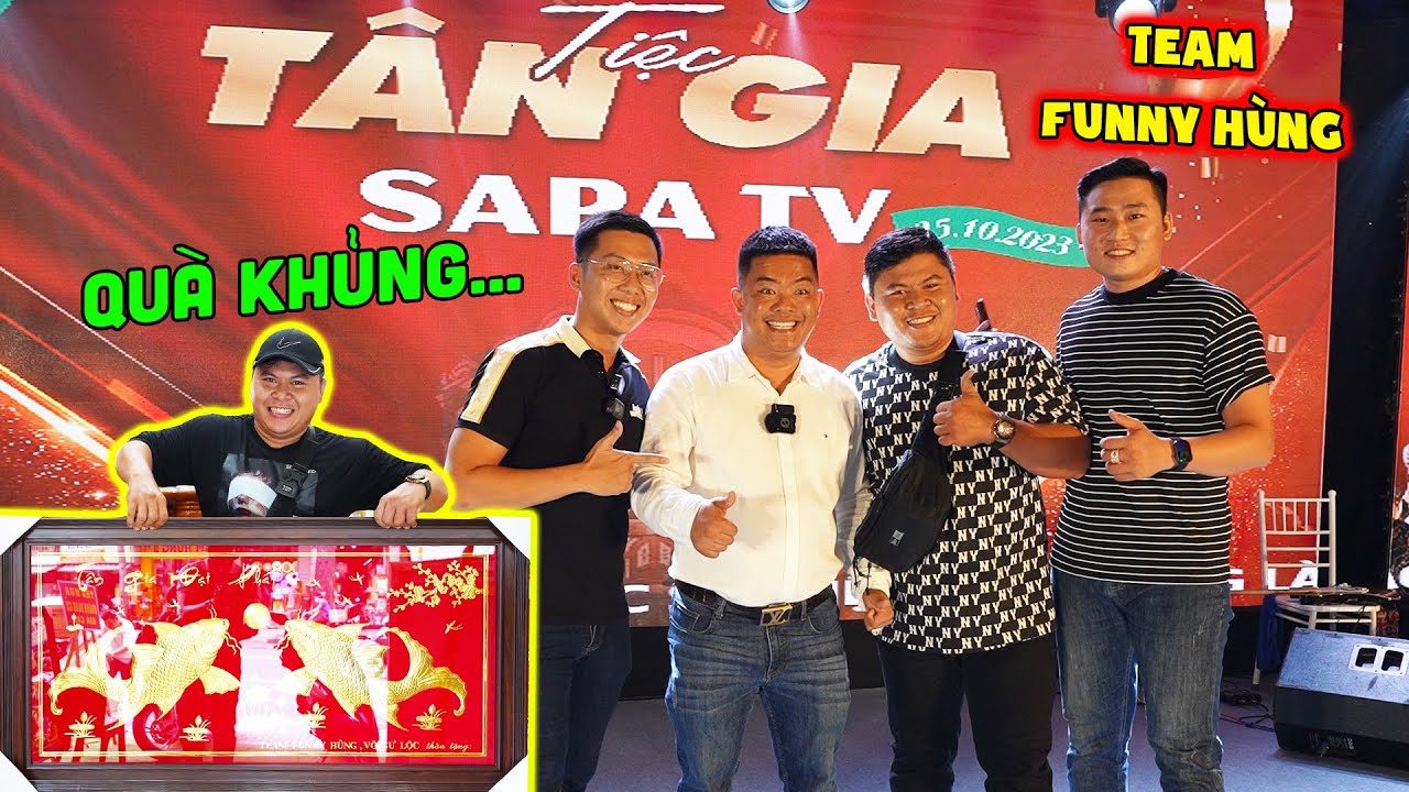Món quà Funny Hùng Võ Sư Lộc tặng tân gia nhà a Hải Sapa TV quy tụ hàng trăm Youtuber ca sĩ.