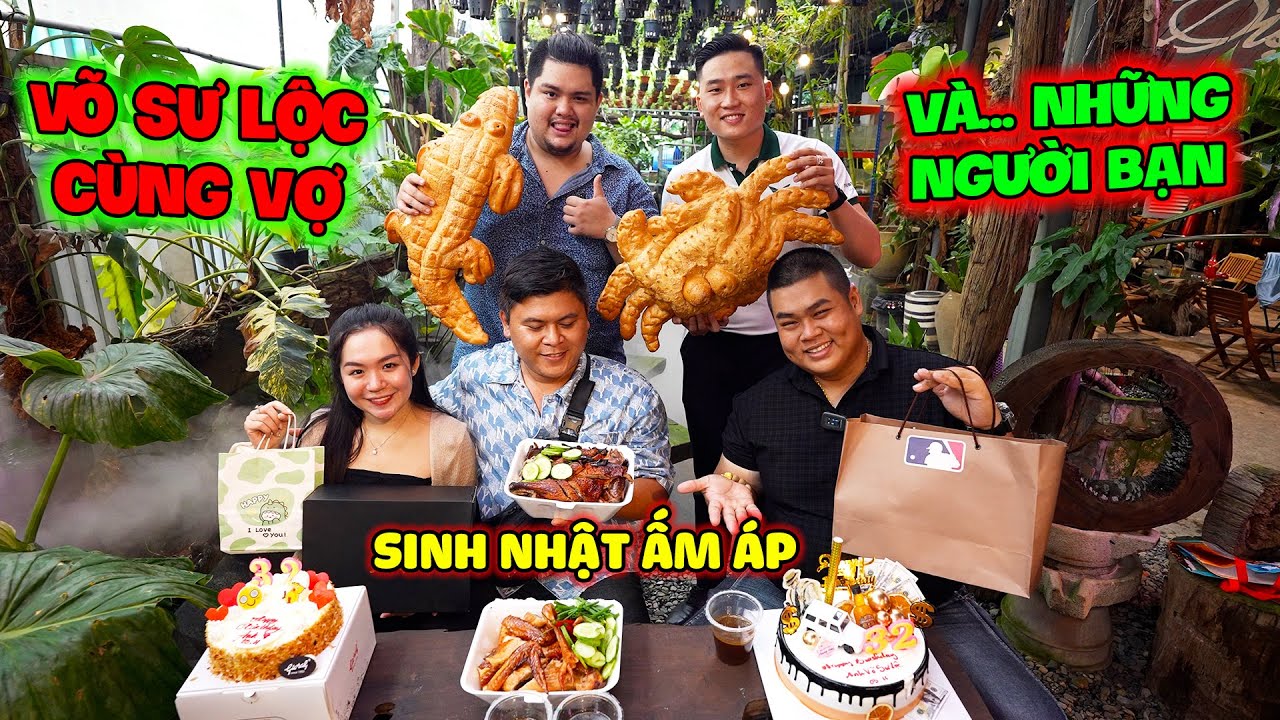 Sinh nhật ý nghĩa của võ sư Lộc bên vợ và các người bạn ăn 2 con Vịt Quay Vĩnh Phong no tới nóc.